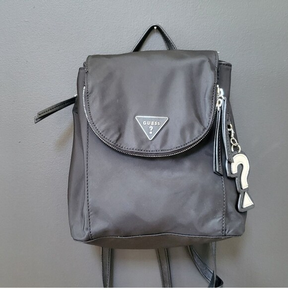 Guess Nylon Black Backpack 12 x 10 - Picture 1 of 11